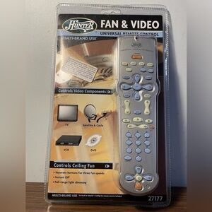 Hunter Fan & Video Universal Remote Control - Gray and Blue